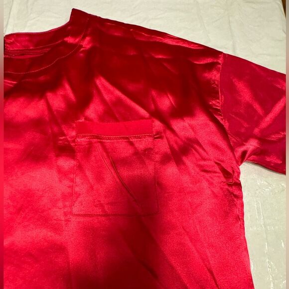 NWOT Pajama Short Set Color Red Size Small - Picture 3 of 12